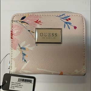 Guess Blush Floral Wallet NWT